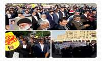 حضور مدیرعامل و کارکنان شرکت شهرکهای صنعتی خوزستان در راهپیمایی حمایت از اقتدار و امنیت کشور 