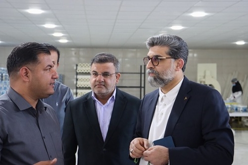 در شهرک صنعتی شوش صورت گرفت: بازدید معاون وزیر صمت از واحد تولیدی حریر خوزستان